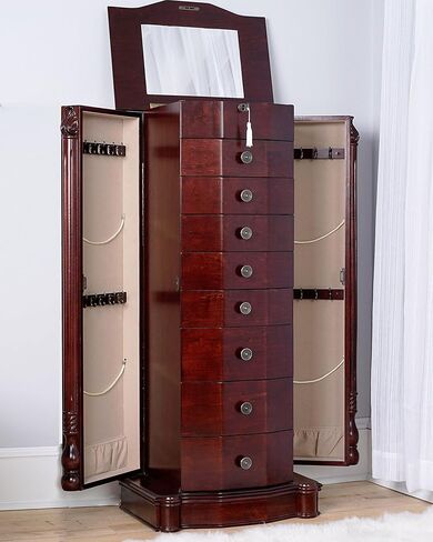 خلايا النحل والعسل - خزانة المجوهرات الرومانية - منظم تخزين المجوهرات، الجوز in Kuwait