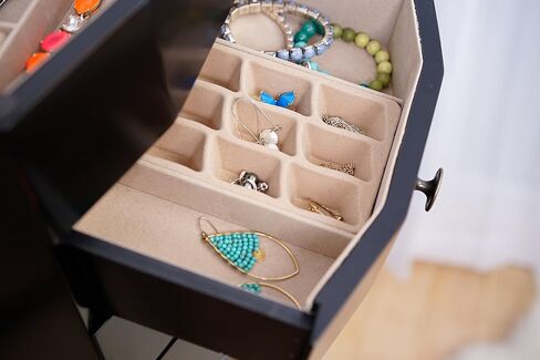 خلايا النحل والعسل - خزانة المجوهرات الرومانية - منظم تخزين المجوهرات، الجوز in Kuwait