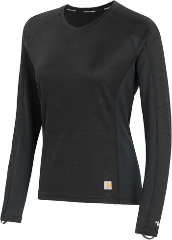 Carhartt Women's Force Midweight Micro-Grid Base Layer Crewneck in Saudi Arabia