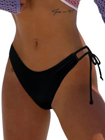 BIKINX Women's Bikini Bottom Side Tie Cheeky Bathing Suit High Cut Swimsuit in Saudi Arabia