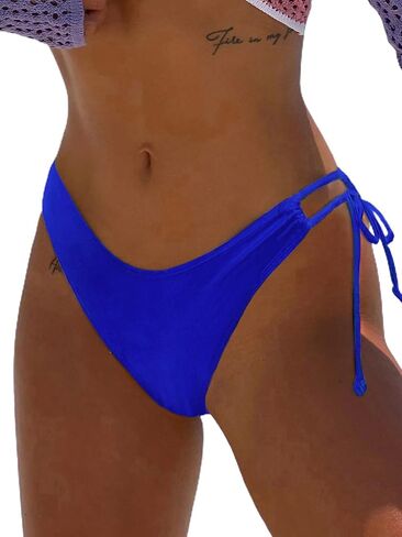 BIKINX Women's Bikini Bottom Side Tie Cheeky Bathing Suit High Cut Swimsuit in Saudi Arabia
