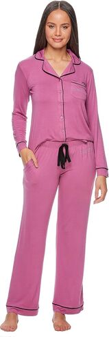 bebe Womens Pajama Sets - PJ Set for Women - Pajamas for Women Logo - Long Sleeve Pajama Set for Women in Saudi Arabia