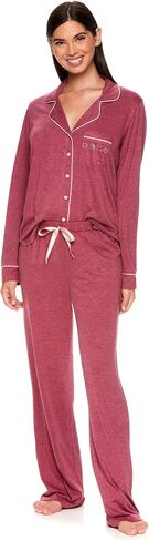 bebe Womens Pajama Sets - PJ Set for Women - Pajamas for Women Logo - Long Sleeve Pajama Set for Women in Saudi Arabia