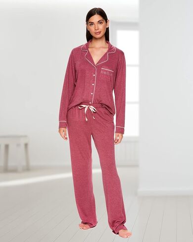 bebe Womens Pajama Sets - PJ Set for Women - Pajamas for Women Logo - Long Sleeve Pajama Set for Women in Saudi Arabia