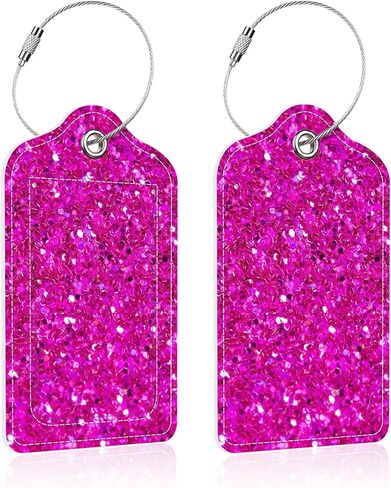 Luggage Tags for Suitcase,2 Pack Never a Failure Luggage Tag with Privacy Flap,Name ID Label and Metal Loop for Women Men Girls Baggage Bag Backpack Instrument in Kuwait