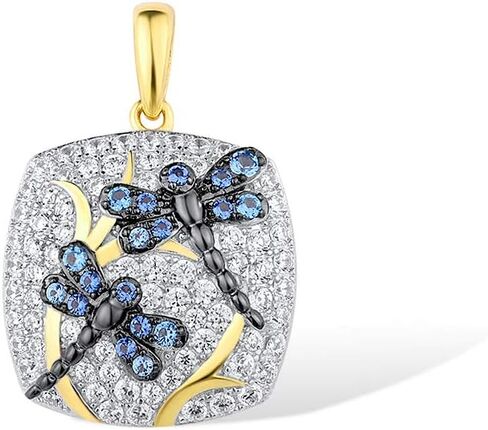 Santuzza 14K Gold Plated Sterling Silver Dragonfly Butterfly Pendant for Women in Kuwait