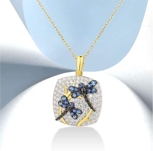 Santuzza 14K Gold Plated Sterling Silver Dragonfly Butterfly Pendant for Women in Kuwait