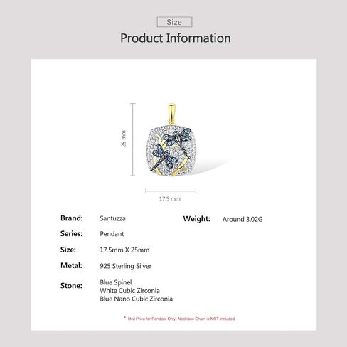 Santuzza 14K Gold Plated Sterling Silver Dragonfly Butterfly Pendant for Women in Kuwait
