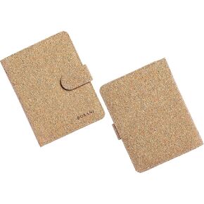 Natural Beautiful Soft Cork Vegan Passport Holder with RFID blocking to keep your cards safe in Saudi Arabia
