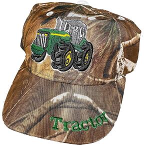 Black Duck Brand Children's Embroidered Tractor Baseball Hat/Cap (Multiple Colors Available) in Kuwait