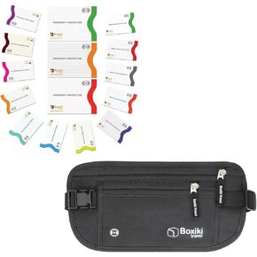 Complete RFID Travel Protection Set - RFID Blocking Sleeves and Hidden Money Belt - Safeguard Your Cards, Passport, and Valuables in Kuwait