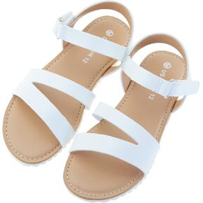 FIBURE Girls Sandals Open Toe  Strappy Summer Shoes Dress Sandals for Girls in Kuwait