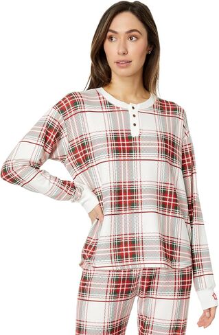 PJ Salvage Women's Loungewear Joyful Spirits Long Sleeve Top in Saudi Arabia
