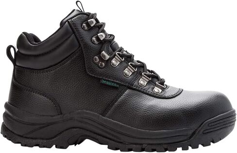 Propet Mens Shield Walker 6 Inch Waterproof Composite Toe Work Safety Shoes Casual - Black in Kuwait