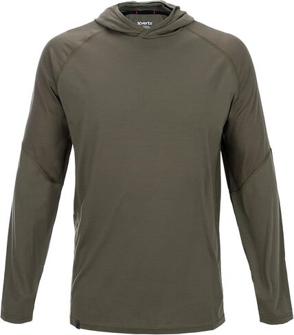 Vertx Men's Merino Wool Base Layer Hoody Pullover, Long Sleeve, Quick Dry, Outdoor Wear, Tactical Clothing in Saudi Arabia