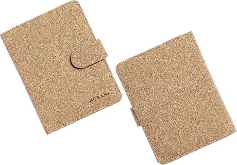 Natural Beautiful Soft Cork Vegan Passport Holder with RFID blocking to keep your cards safe in Saudi Arabia