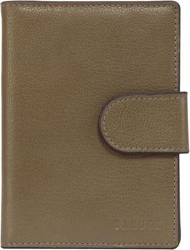 Banuce Top Grains Leather Passport Cover For Men Women Unisex Card Holder Travel Wallet Case Sleeve Dark Blue in Kuwait