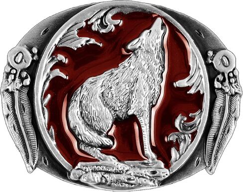Moranse The Wolf howl design Cowboy Belt buckle in Saudi Arabia