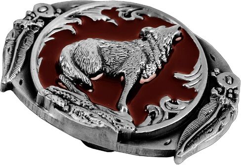 Moranse The Wolf howl design Cowboy Belt buckle in Saudi Arabia