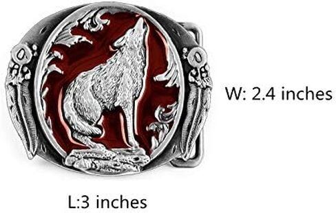 Moranse The Wolf howl design Cowboy Belt buckle in Saudi Arabia