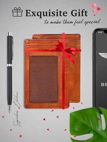 محافظ CALGARI® الجلدية الإيطالية الفاخرة البسيطة | للرجال والنساء in Kuwait