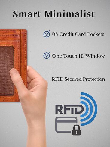 محافظ CALGARI® الجلدية الإيطالية الفاخرة البسيطة | للرجال والنساء in Kuwait