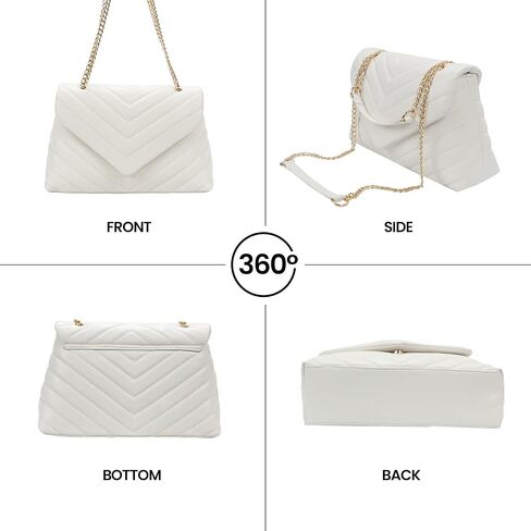 PRETTYGARDEN Women’s Fashion Crossbody Bags Lightweight Adjustable Chain Strap Quilted Designer Handbags Shoulder Bag in Saudi Arabia