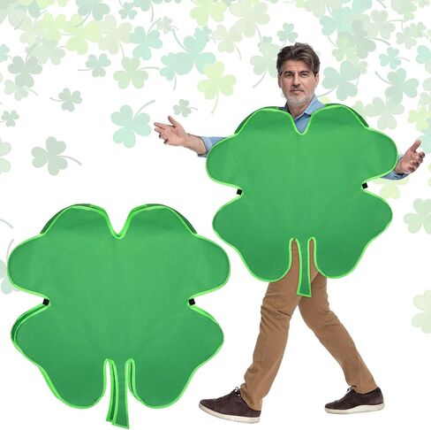 Chuarry St. Patrick's Day Costume, Adults Shamrock Costume St. Patrick's Day Anniversary Party Supplies for Women Men in Saudi Arabia