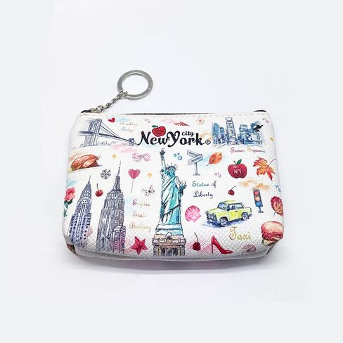 Girls & Women Fashion Cute Classic Elegant New York Souvenir Key Change Holder Pouch Coin Purse in Kuwait