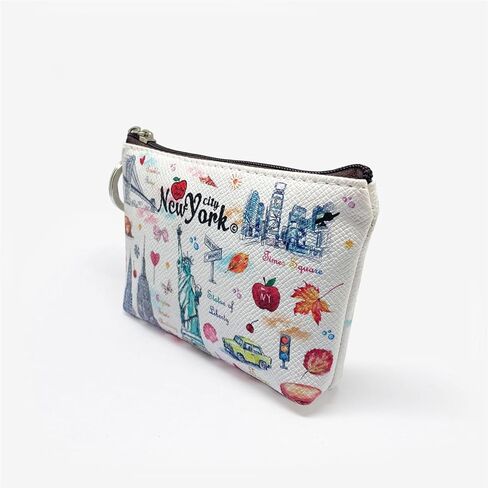 Girls & Women Fashion Cute Classic Elegant New York Souvenir Key Change Holder Pouch Coin Purse in Kuwait