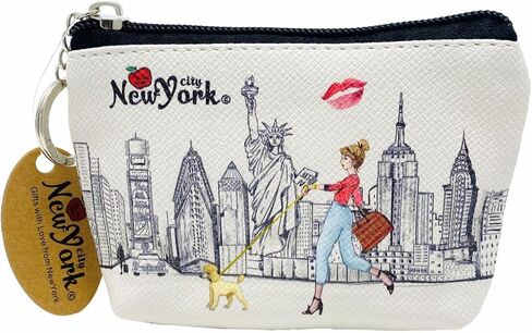 Girls & Women Fashion Cute Classic Elegant New York Souvenir Key Change Holder Pouch Coin Purse in Kuwait