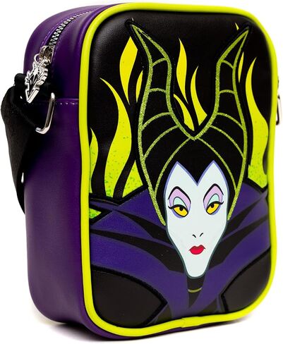 Disney Bag and Wallet Combo, Sleeping Beauty Maleficent Pose Close Up, Vegan Leather in Saudi Arabia