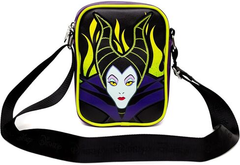 Disney Bag and Wallet Combo, Sleeping Beauty Maleficent Pose Close Up, Vegan Leather in Saudi Arabia