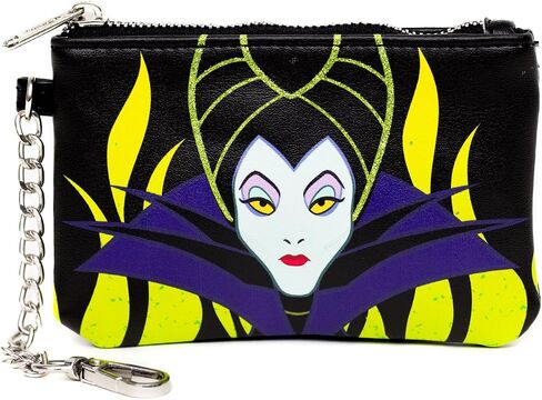 Disney Bag and Wallet Combo, Sleeping Beauty Maleficent Pose Close Up, Vegan Leather in Saudi Arabia