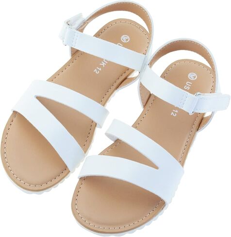 FIBURE Girls Sandals Open Toe  Strappy Summer Shoes Dress Sandals for Girls in Kuwait