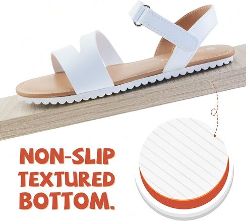 FIBURE Girls Sandals Open Toe  Strappy Summer Shoes Dress Sandals for Girls in Kuwait