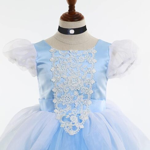 زي الأميرة للفتيات الصغيرات من زالونجي، زي الأميرات الفاخر لحفلات الهالوين وعيد الميلاد 3-11T in Kuwait