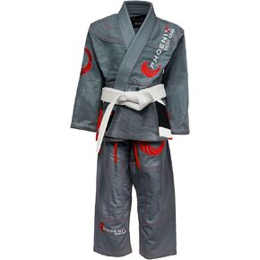 Phoenix Fight Gear Kids Talon BJJ Gi، Jiu Jitsu Gi للأطفال، منكمش مسبقًا، كيمونو تصارع، 100% قطن in Kuwait