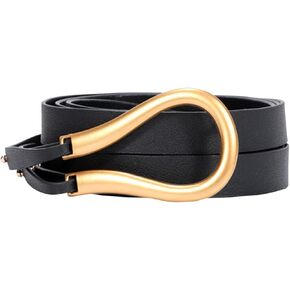 Block Garden Women PU Leather Waist Belt Double Strap Tie Wrap Cinch Belt in Kuwait