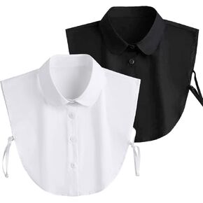 قميص نسائي من Shinywear ياقة وهمية قابل للفصل نصف قميص ياقة كاذبة in Kuwait