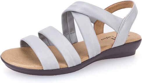VJH confort Women’s Flat Sandals, Soft Straps Slip-on Open Toe Light Weight Elastic Slingback Comfort Casual Walking Sandals in Saudi Arabia