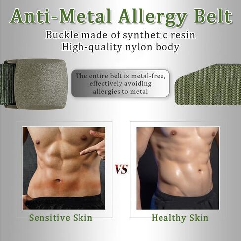 Money Belt For Travel For Men, Security Money Belt With Hidden Money Pocket, Nylon Military Tactical (Green) in Kuwait