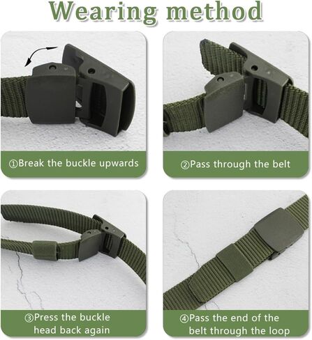 Money Belt For Travel For Men, Security Money Belt With Hidden Money Pocket, Nylon Military Tactical (Green) in Kuwait