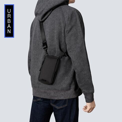 Bag Factor Minimalist Crossbody Sling Bag EDC for Men and Women – RFID Mini Messenger Bag – Small Shoulder Bag for Cell Phone in Kuwait