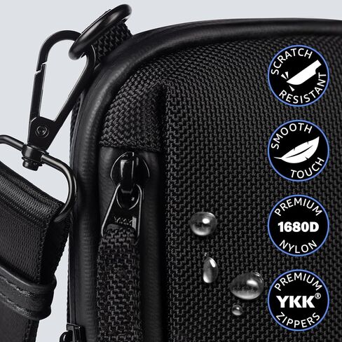 Bag Factor Minimalist Crossbody Sling Bag EDC for Men and Women – RFID Mini Messenger Bag – Small Shoulder Bag for Cell Phone in Kuwait