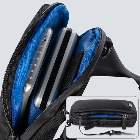 Bag Factor Minimalist Crossbody Sling Bag EDC for Men and Women – RFID Mini Messenger Bag – Small Shoulder Bag for Cell Phone in Kuwait