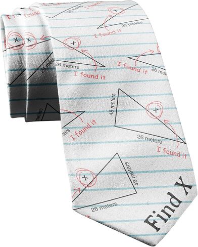 Crazy Dog T-Shirts Find X Tie Funny Nerdy Science Math Best Teacher Gift Sarcastic Graphic Tie in Saudi Arabia
