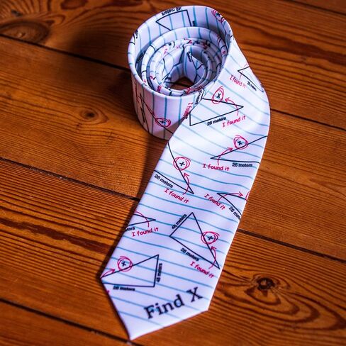 Crazy Dog T-Shirts Find X Tie Funny Nerdy Science Math Best Teacher Gift Sarcastic Graphic Tie in Saudi Arabia
