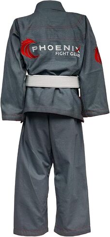 Phoenix Fight Gear Kids Talon BJJ Gi، Jiu Jitsu Gi للأطفال، منكمش مسبقًا، كيمونو تصارع، 100% قطن in Kuwait
