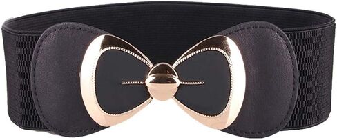 أحزمة خصر بعقدة على شكل فيونكة مرنة واسعة لفستان مشد للنساء والفتيات in Kuwait